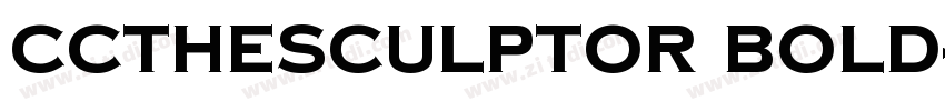 CCTheSculptor Bold字体转换